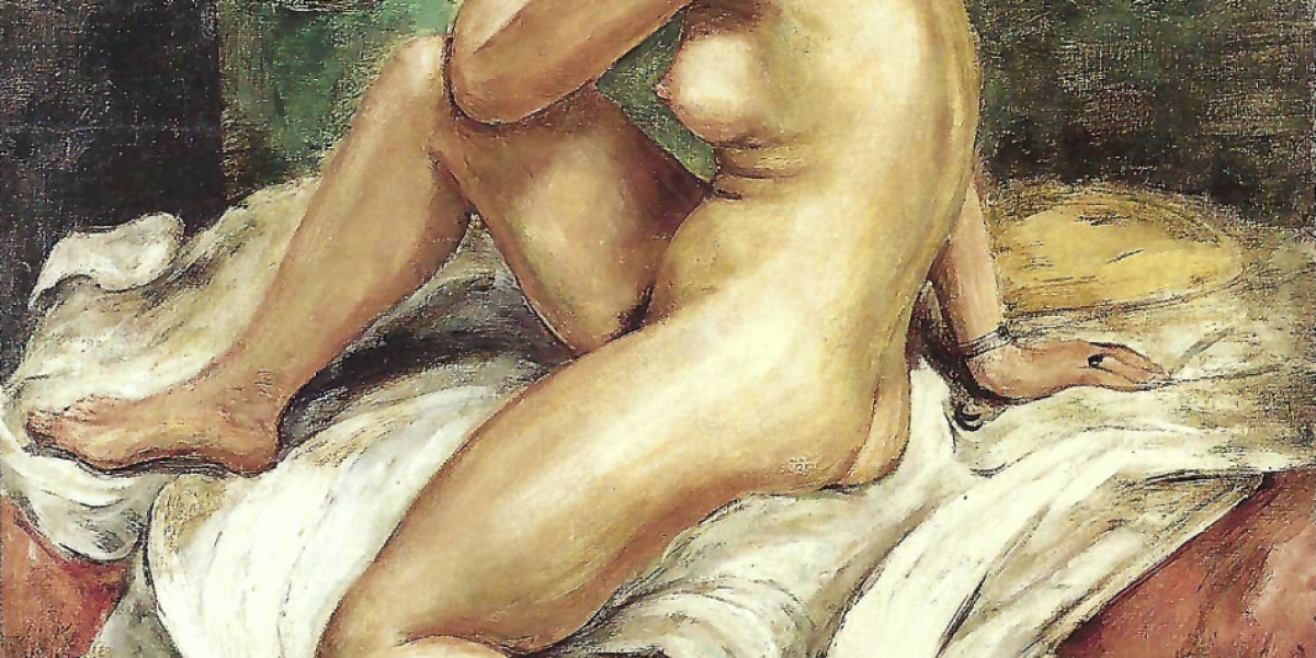 Femme nue assise
